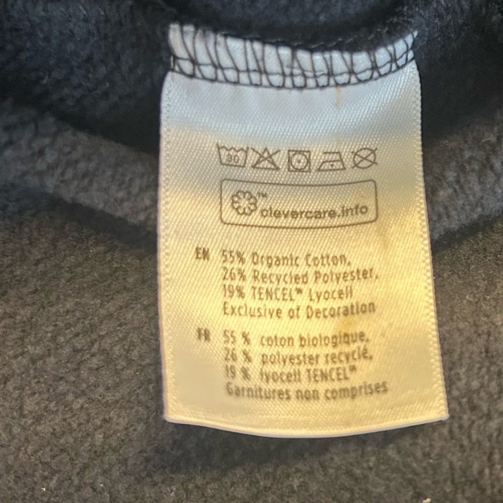 10Tree Women’s Treefleece Grove Sweatshirt in Meteorite Black, Size XS, Tentree - Picture 12 of 12